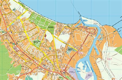 Gdansk EPS map. EPS Illustrator Map | Vector World Maps