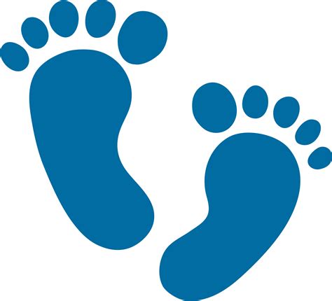 Emoji Clip Art Footprints Transprent Png Free - Baby Feet Clip Art Transparent Png - Full Size ...