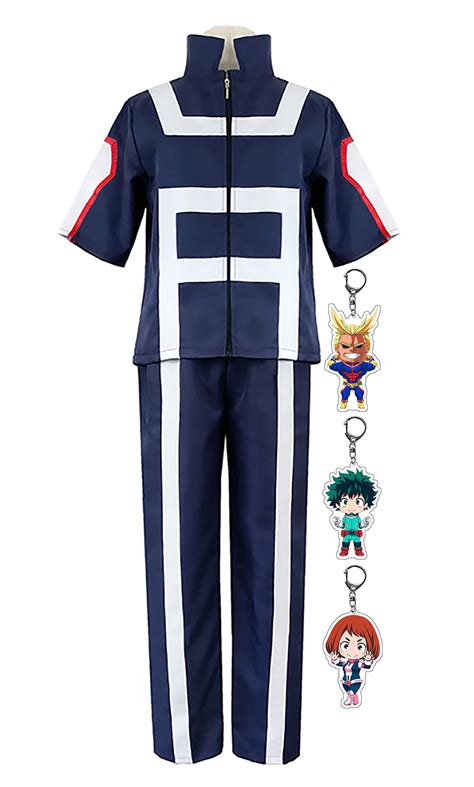 Buy Mha Cosplay Uniform Bnha Cosplay Uniform, Halloween Ladies Costume with Two Keychains Online ...