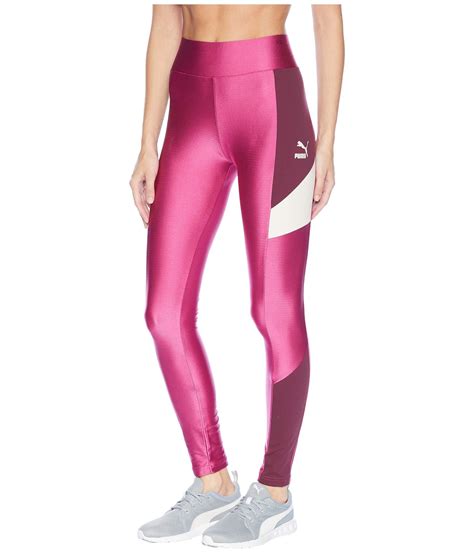 PUMA Retro Legging in Pink - Lyst