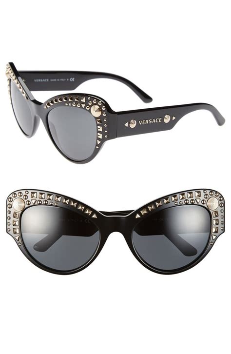 Versace 56mm Studded Cat Eye Sunglasses | Nordstrom