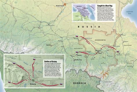 First Chechen War Map