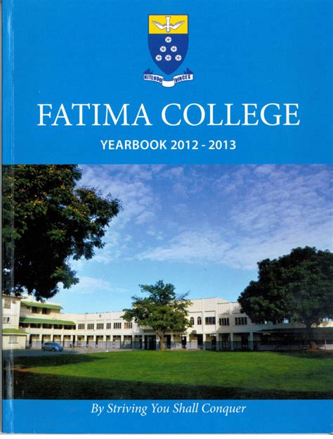 Fatima College School Annual 2012-2013 | Fatima Old Boys Association