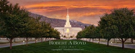 Mt Timpanogos Temple Sunrise Panoramic. Robert A. Boyd Fine Art and LDS ...