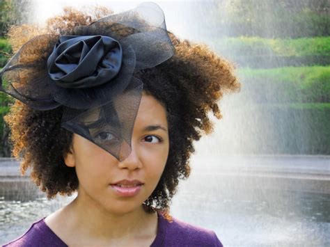 Curly Hair Accessories Black Fascinator | Flickr - Photo Sharing!