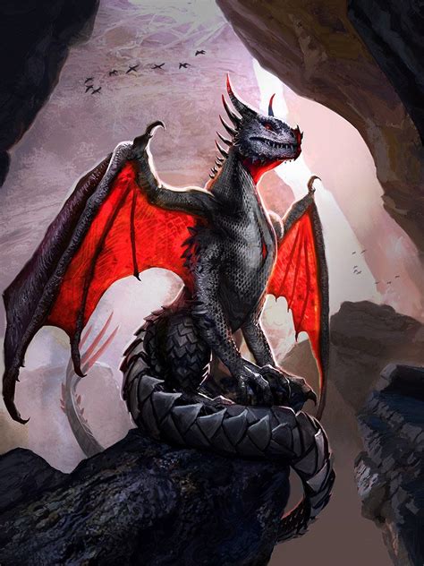 Artist: Jason Felix - Title: Vampire Dragon - Card: Sullen Vampire ...