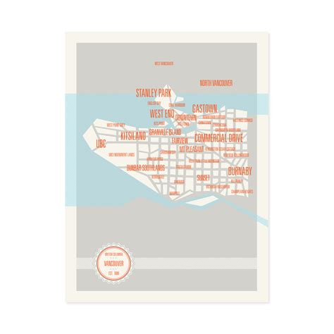 Vancouver Neighborhoods Map - These are Things - Touch of Modern