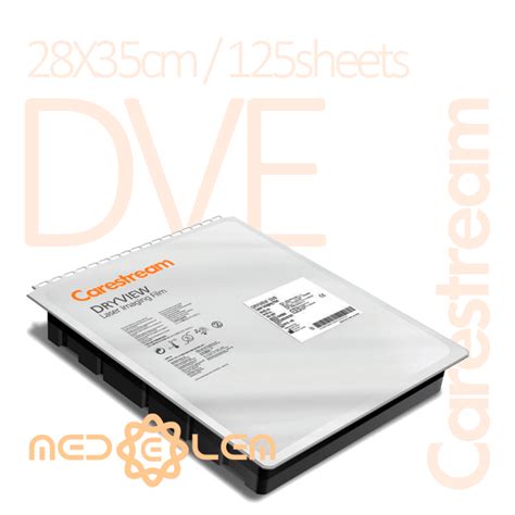 Carestream DVE Film 11"x14"in (28x35 cm) / 125 sheets - Medelem