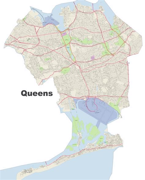 Queens street map - Ontheworldmap.com