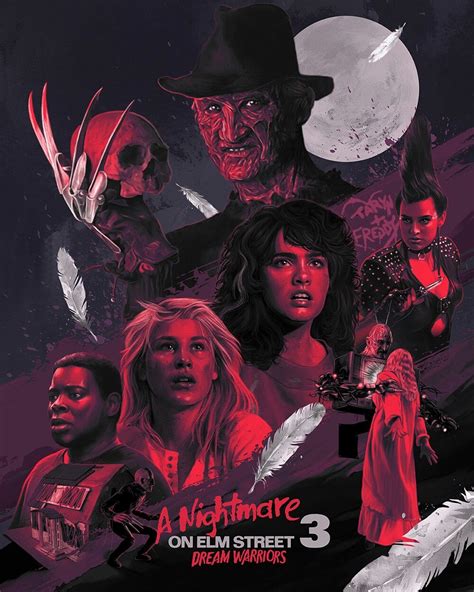 A Nightmare on Elm Street 3: Dream Warriors Fan Poster, Movie Poster ...