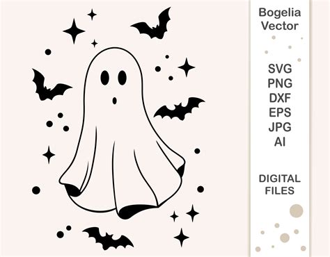 Friendly Ghost Clipart Black And White