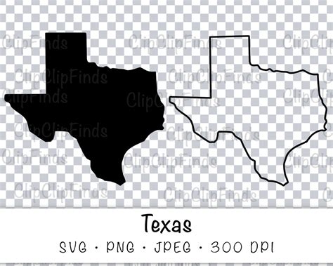 Texas State Outline and Solid SVG Vector Cut File JPEG and - Etsy