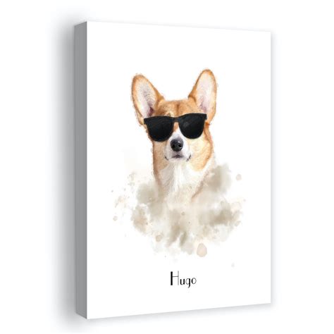 Painterly Props Pet Portrait Canvas Print | CanvasWorld