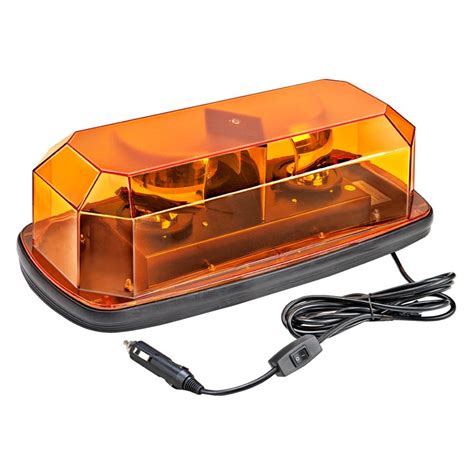 Wolo® 3570M-A - Sirius™ Magnet Mount Mini Amber Halogen Beacon Light Bar