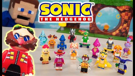 Building Toys Minifigures Sonic The Hedgehog Series 8 Minifigures with ...