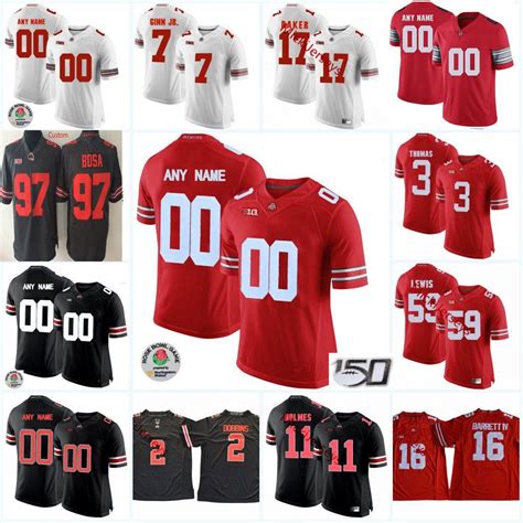 2021 Custom Ohio State Buckeyes Football Jersey 7 Kamryn Babb Tuf ...