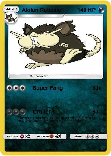 Alolan Raticate Card - the Final Fantasy OF Movie legend Photo (45247538) - Fanpop