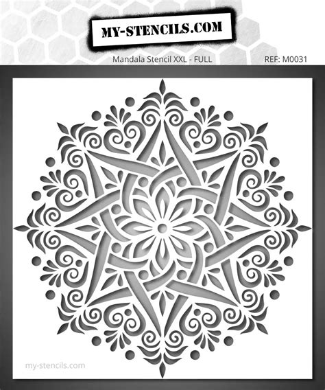 XXL Oriental Mandala Stencil - My Stencils