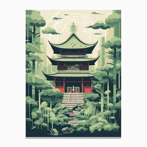 Shinto Shrines Japanese Style 11 Canvas Print by PixelPerfect - Fy