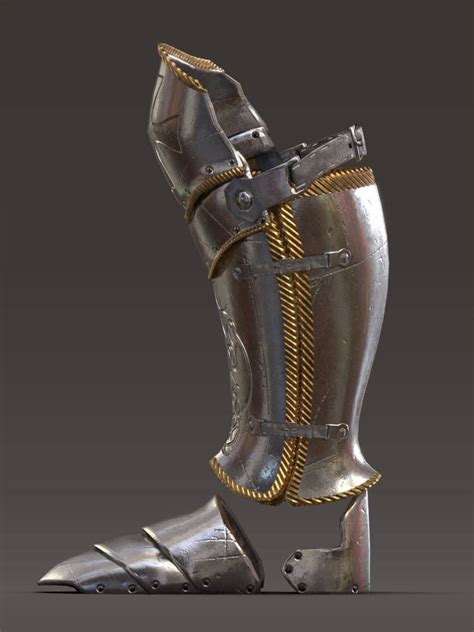 Leg armor | Knight armor, Leather armor, Armor concept