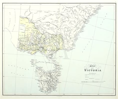 Map of Victoria - Antique Print Map Room