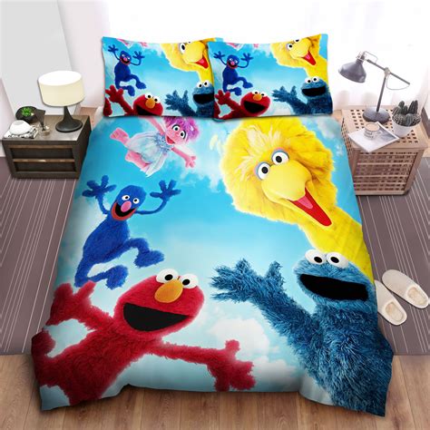 Sesame Street, Elmo Big Bird Cookie Monster Grover Abby Cadabby Bedding ...