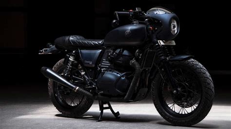 This Custom Royal Enfield Interceptor Is A Stealth Bomber