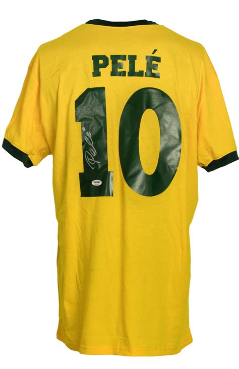 Pele Signed Brazil Soccer Jersey PSA/DNA 680490186356 | eBay