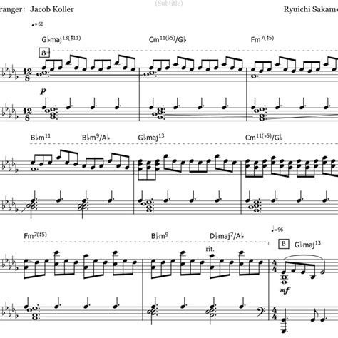 Merry Christmas, Mr. Lawrence Sheet Music by Sakamoto for Piano/Keyboard | Noteflight