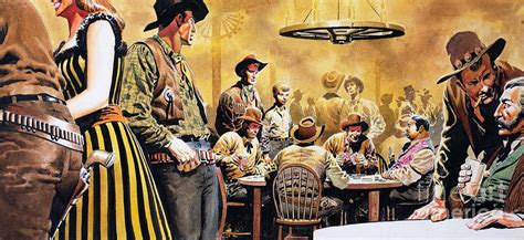 Wild West Saloon Painting by Don Lawrence - Pixels