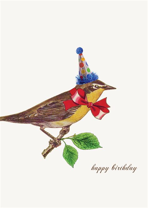 Happy Birthday Bird - Greeting Card – P. Flynn Design