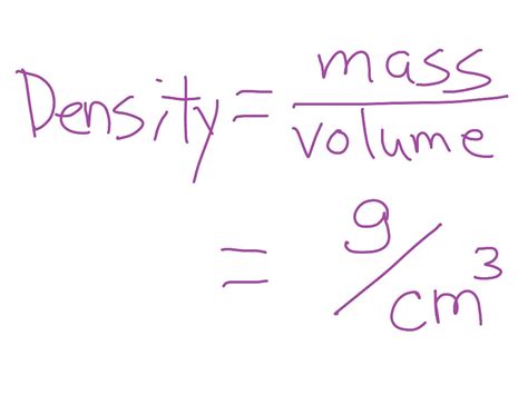 Density Equation | Math, Chemistry, Density, Science | ShowMe