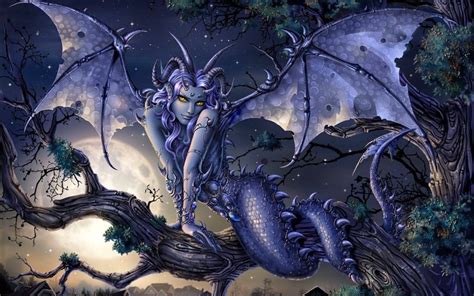 Dragon girl wallpaper | 1440x900 | #10310