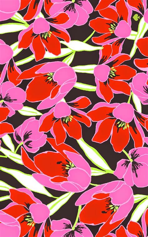 Kate spade inspired | Floral wallpaper, Wallpaper, Trendy flowers