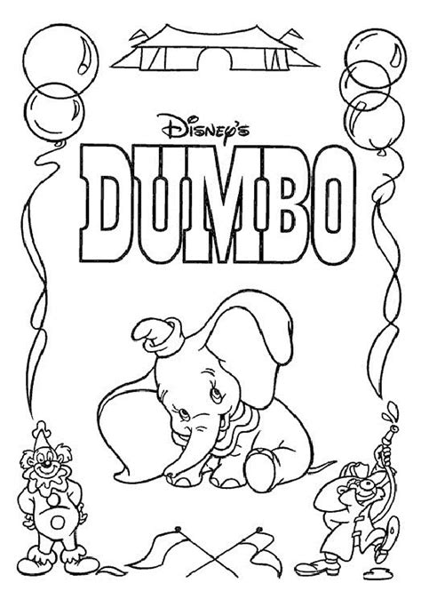 Dumbo Coloring Sheet Printable Coloring Pages