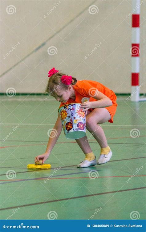 Children`s Sports Competitions in the Kaluga Region of Russia. Editorial Stock Image - Image of ...