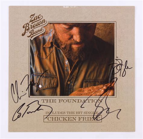 Zac Brown Band "The Foundation" 12x12 Poster Signed By (4) With Zac ...