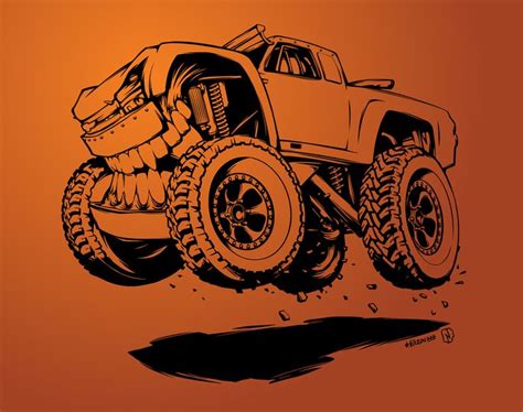 King Shocks and Robby Gordon's Trophy truck BeastedUp! on Behance | Trophy truck, Monster car ...