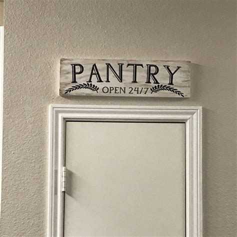 Pantry Sign | Pantry sign, Wood crafts, Decor