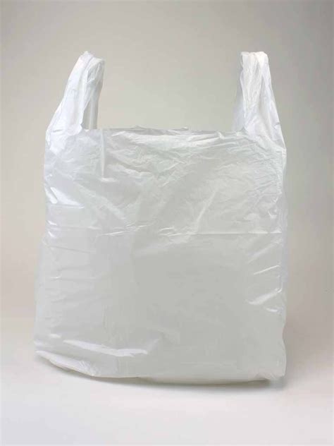 White Plastic Shopping Bags With Handles | IUCN Water