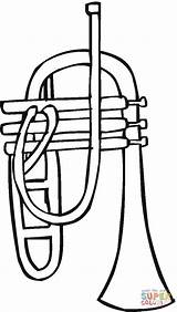 Trumpet coloring page  Free Printable Coloring Pages sketch template