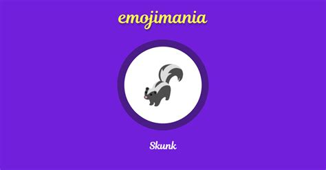 🦨 Skunk emoji Copy & Paste - Emojimania