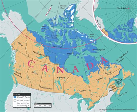 Arctic Ocean Map Arctic Circle and Ice ~ mapinsight