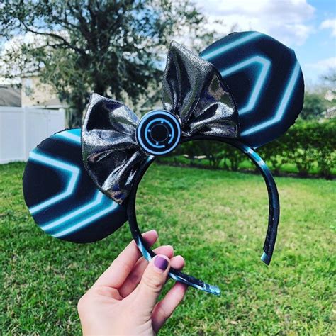 Walt Disney Tron Legacy Mickey Minnie Ears Tron Disney Disney | Etsy