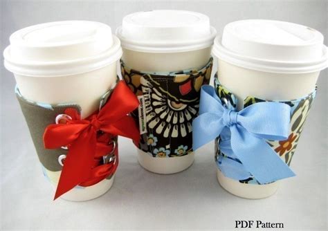 CoffeeSleeve PDF Pattern- 3 STYLES- make your sleeves TODAY, aGreenSleeve, Eco-Friendly Coffee ...