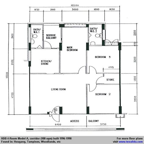 100 Sqm House Floor Plan - floorplans.click