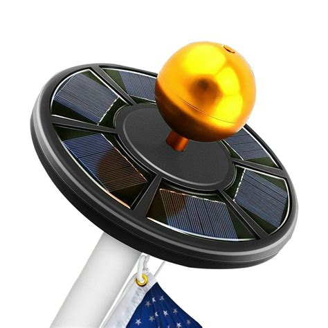 Solar FlagPole Light, 42 LED Flag Pole Light for 100% Flag Coverage ...