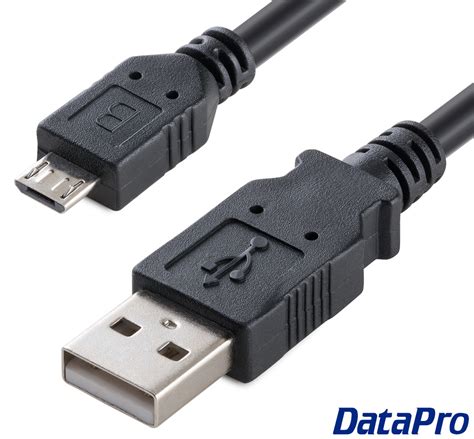 USB 2.0 A Male to Micro-B Male Cable -- DataPro