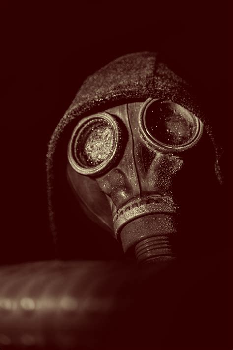 Gas Mask In Shadow Free Stock Photo - Public Domain Pictures