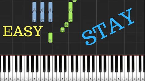 Rihanna - Stay ft. Mikky Ekko - EASY Piano Tutorial Chords - Chordify